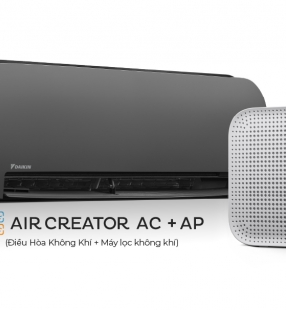 AIR CREATOR - Bộ đôi Điều Hòa 1HP (Màu Đen) và Máy lọc không khí (Màu Trắng)