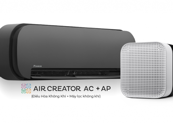  AIR CREATOR - Bộ đôi Điều Hòa 1HP (Màu Đen) và Máy lọc không khí (Màu Trắng)